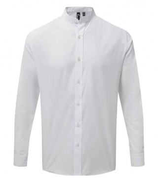 Premier PR258 Long Sleeve Grandad Shirt